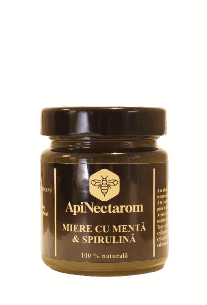 Miere cu menta și spirulină 270g